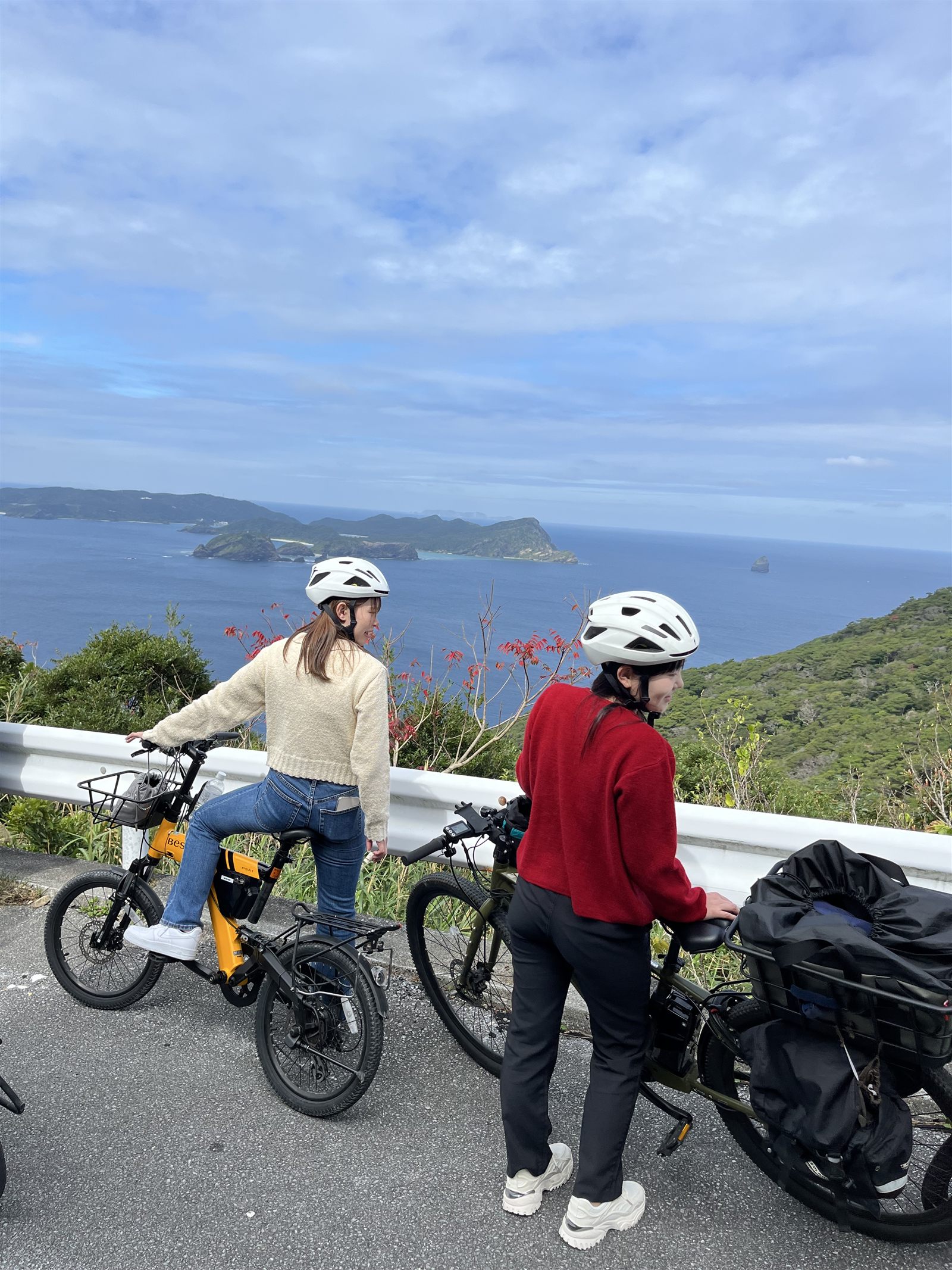 電動輔助自行車與慶良間的海